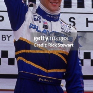 TORONTO - JULY 16:  Player's Forsythe Racing driver Greg Moore of Canada won the Molson Indy, part of the CART (Championship Auto Racing Teams) Fed Ex Championship Series, at the Exhibition Place Circuit in Toronto, Canada on July 16, 1995.  (Photo by Rick Stewart /Getty Images).