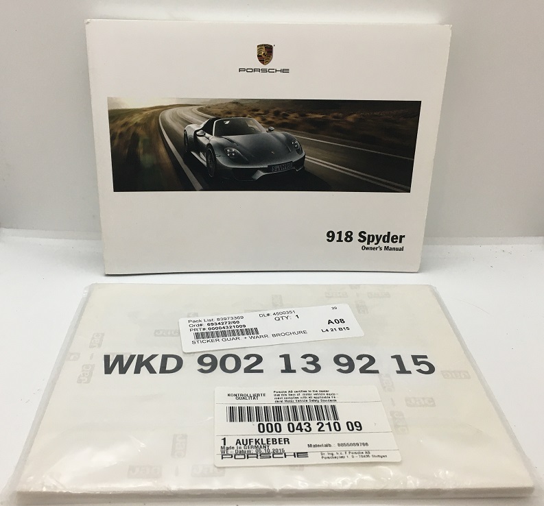 Collector Studio - Fine Automotive Memorabilia - 2015 Porsche 918