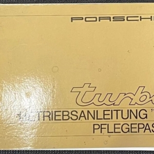 77PorscheTurboGermanManual