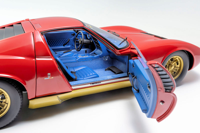 1966 orange Lamborghini Miura P400 – 1/43 scale model car