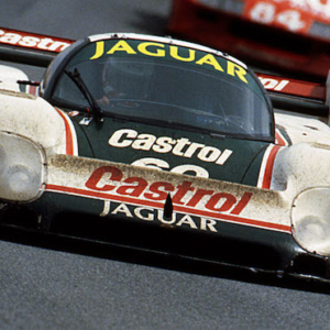 DAYTONA BEACH, FL — January 31, 1988:  This Castrol Jaguar XJR-9 was driven to victory at Daytona International Speedway in the SunBank 24 at Daytona by Martin Brundle, Raul Boesel, John Nielsen and Jan Lammers, completing a total of 728 laps.  (Photo by ISC Images & Archives)