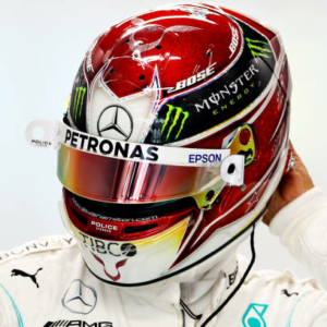 SINGAPORE, SINGAPORE - SEPTEMBER 20: Lewis Hamilton of Great Britain and Mercedes GP prepares to drive in the garage during practice for the F1 Grand Prix of Singapore at Marina Bay Street Circuit on September 20, 2019 in Singapore. (Photo by Lars Baron/Getty Images)