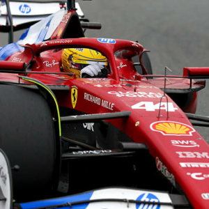 MIAMI, FLORIDA - MAY 04: Lewis Hamilton of Great Britain driving the (44) Scuderia Ferrari SF-25 on track during the F1 Grand Prix of Miami at Miami International Autodrome on May 04, 2025 in Miami, Florida. (Photo by Steven Tee/LAT Images)